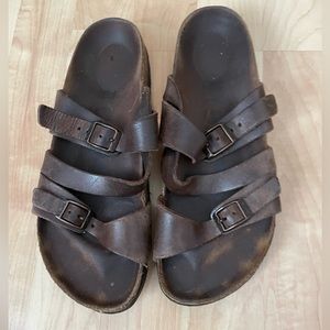 Womens Birkenstocks sandals brown size 37